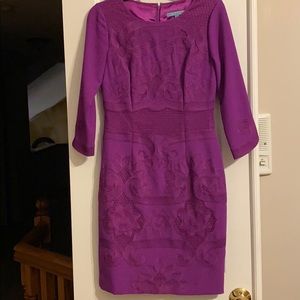 Purple 3/4 sleeve dress
